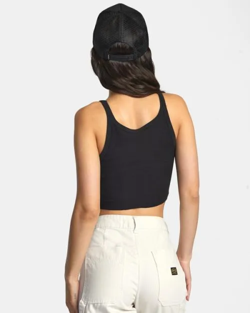 Rvca Slide Tank Top Rvca Black Women Tops