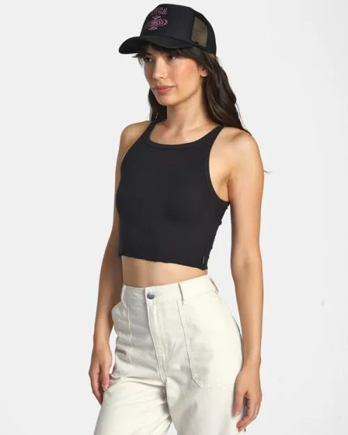 Rvca Slide Tank Top Rvca Black Women Tops