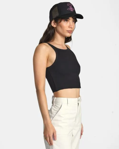 Rvca Slide Tank Top Rvca Black Women Tops