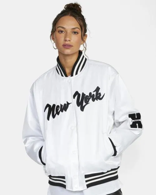 Rvca Stopper Jacket Whisper White Women Jackets