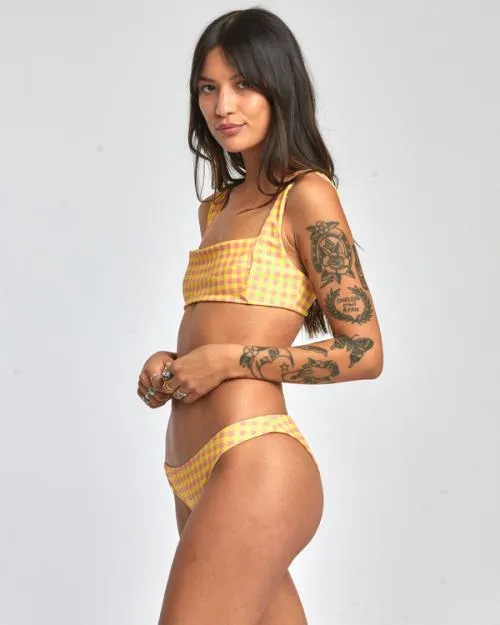 Rvca Sunkissed Reversible Medium Bikini Bottoms Lilikoi Women Bikini Bottoms