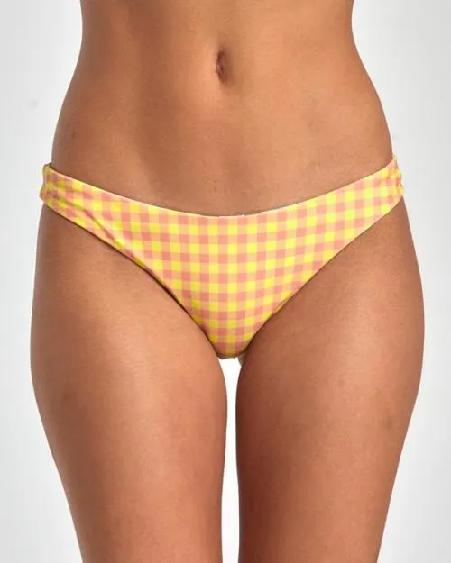Rvca Sunkissed Reversible Medium Bikini Bottoms Lilikoi Women Bikini Bottoms