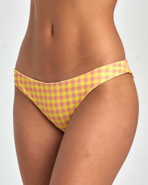Rvca Sunkissed Reversible Medium Bikini Bottoms Lilikoi Women Bikini Bottoms