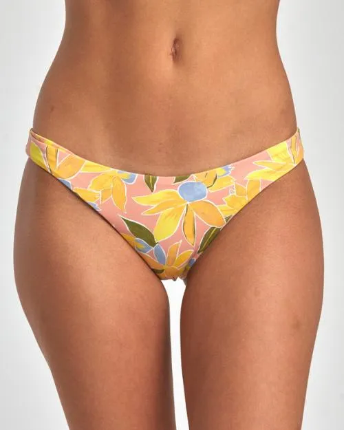 Rvca Sunkissed Reversible Medium Bikini Bottoms Lilikoi Women Bikini Bottoms