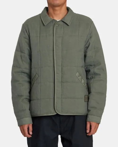 Rvca Surplus Puffer Jacket Olive Men Jackets