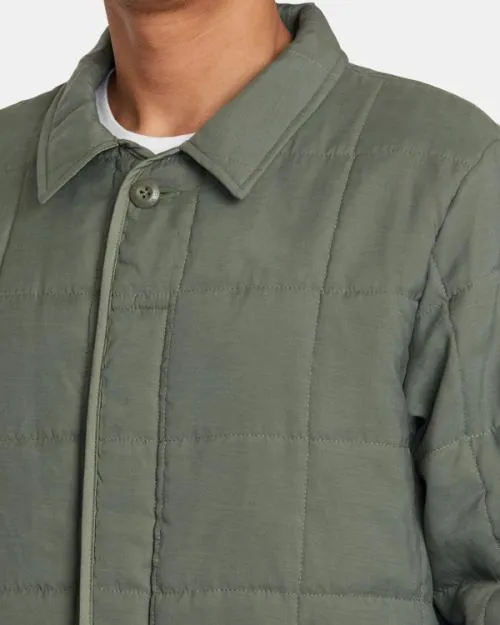 Rvca Surplus Puffer Jacket Olive Men Jackets
