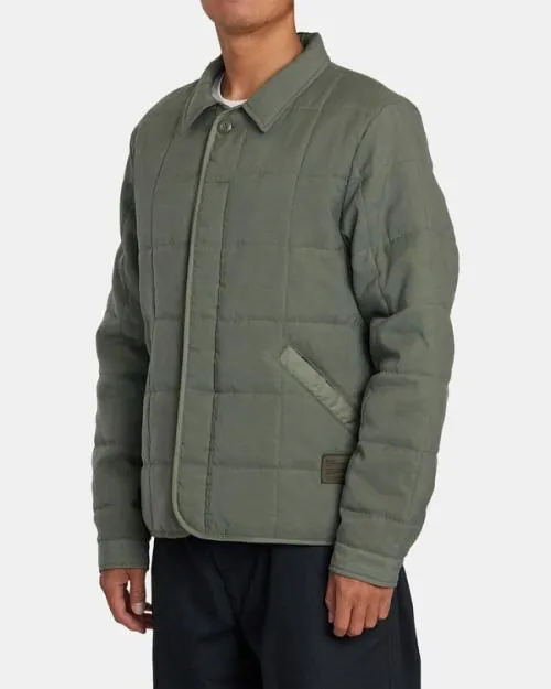 Rvca Surplus Puffer Jacket Olive Men Jackets
