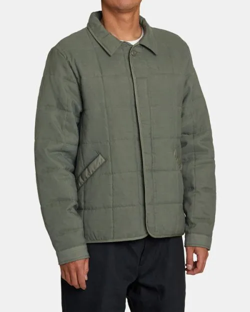 Rvca Surplus Puffer Jacket Olive Men Jackets