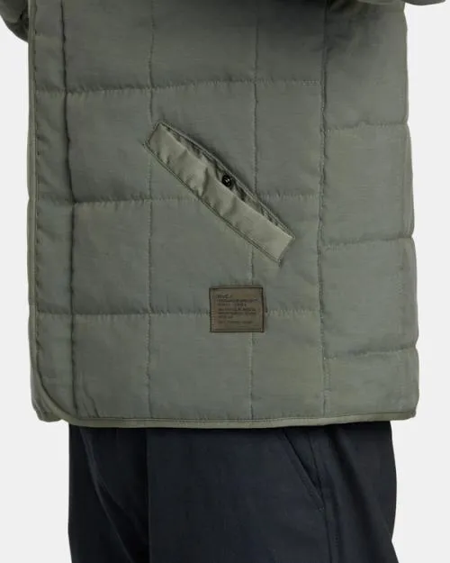Rvca Surplus Puffer Jacket Olive Men Jackets