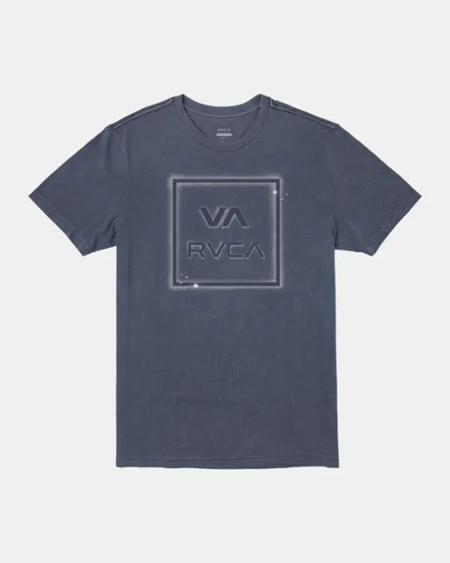 Rvca VA All The Way TShirt Moody Blue Men Short Sleeves