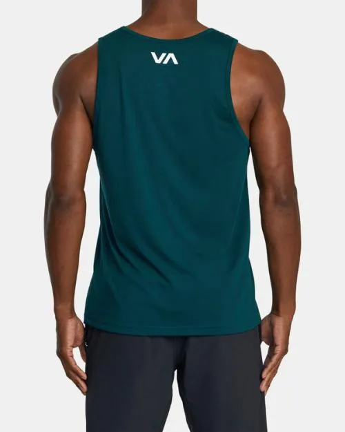 Rvca VA Blur Tank Top Deep Sea SportMen Tees and Tanks
