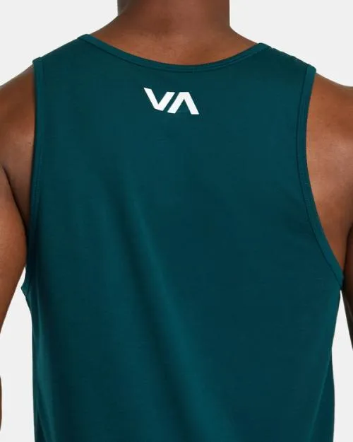 Rvca VA Blur Tank Top Deep Sea SportMen Tees and Tanks