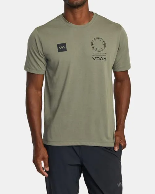 Rvca VA Mark Tee Army SportMen Short Sleeves