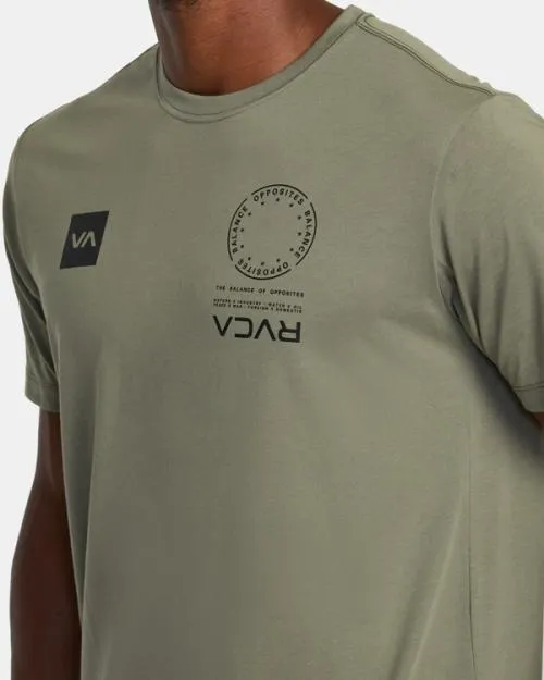 Rvca VA Mark Tee Army SportMen Short Sleeves