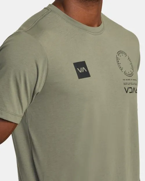 Rvca VA Mark Tee Army SportMen Short Sleeves
