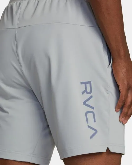 Rvca VA Sport Trainer Elastic Waist Shorts Stone Men Athletic Shorts