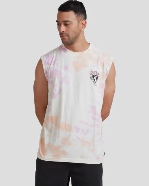 Rvca WORLD CRASS MUSCLE Tie Dye Men Tees and Tanks