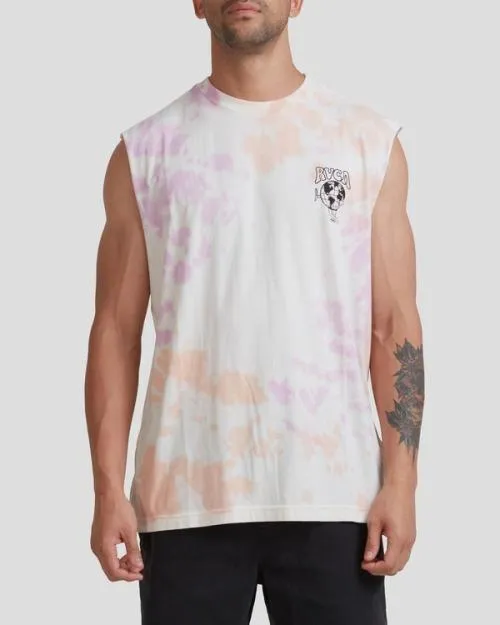 Rvca WORLD CRASS MUSCLE Tie Dye Men Tees and Tanks