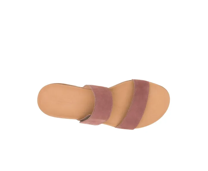 Sandals Lilly 2 Band Slide Cognac Nubuck 8211 Hush Puppies Women