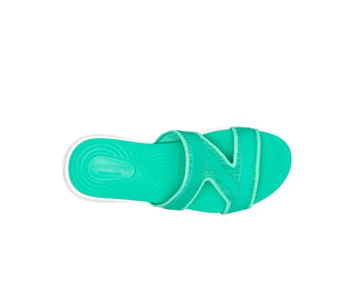 Sandals Willa Knit Slide Deep Green Knit Hush Puppies Women