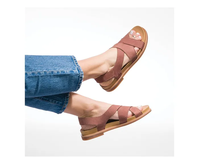 Sandals Women Hush Puppies Lilly Criss Cross Sandal Black Leather