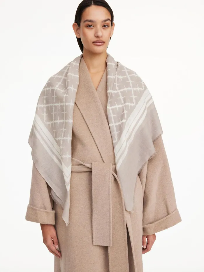 Scarves Women By Malene Birger Cornelis Wool Scarf Feather Scarves Women By Malene Birger Cornelis Wool Scarf Feather
