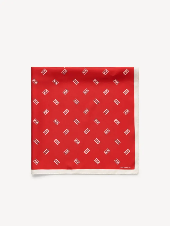 Scarves Women By Malene Birger Monnas Silk Scarf Dark Chilli