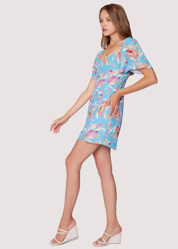 Serendipity Mini Dress Bluemulti Women Lost Wander Dresses