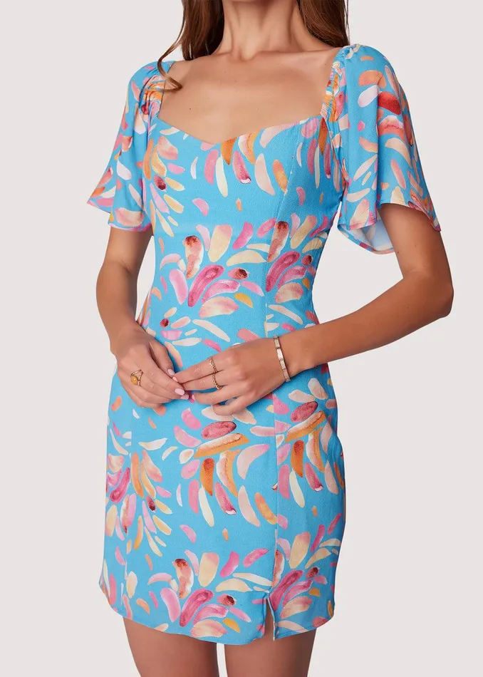 Serendipity Mini Dress Bluemulti Women Lost Wander Dresses