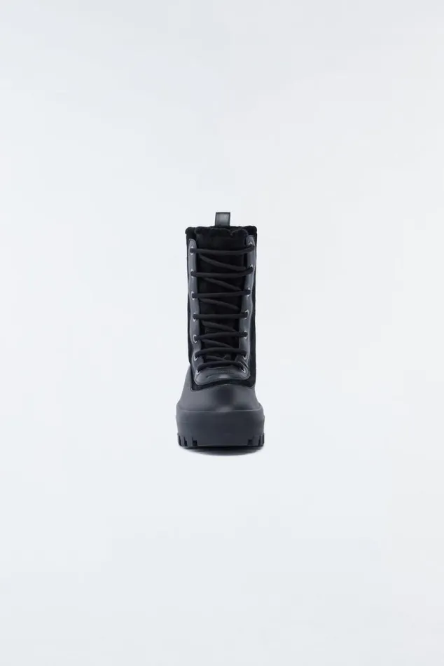 Shearling Lined Boots Men Mackage HERO Lamb Suede Winter Boot For Men Black Shearling Lined Boots Men Mackage HERO Lamb Suede Winter Boot For Men Black