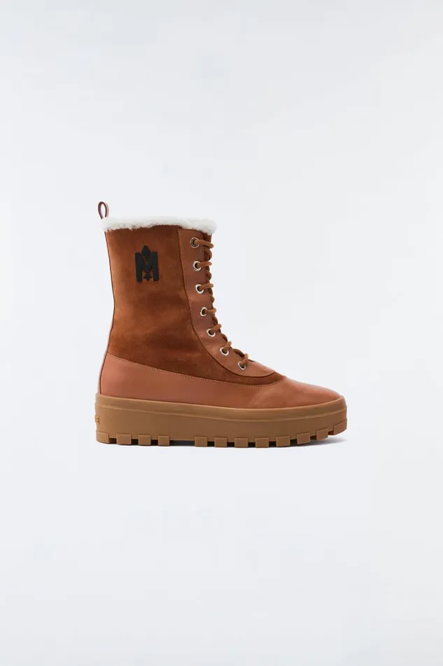 Shearling Lined Boots Men Mackage HERO Lamb Suede Winter Boot For Men Black Shearling Lined Boots Men Mackage HERO Lamb Suede Winter Boot For Men Black