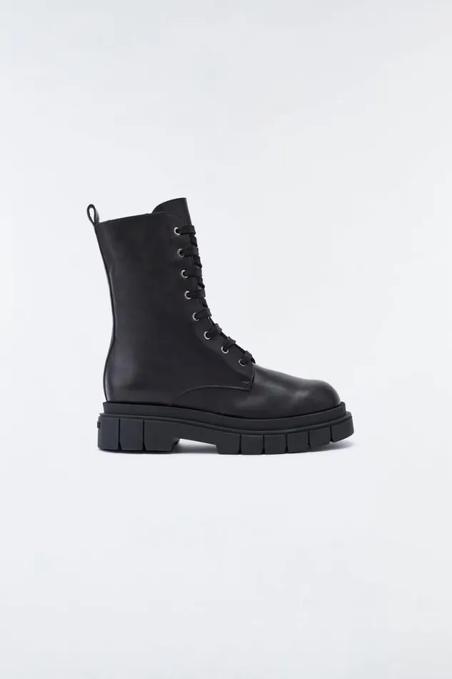 Shearling Lined Boots Men Mackage WARRIOR Shearlinglined R Leather Combat Boot For Men Black