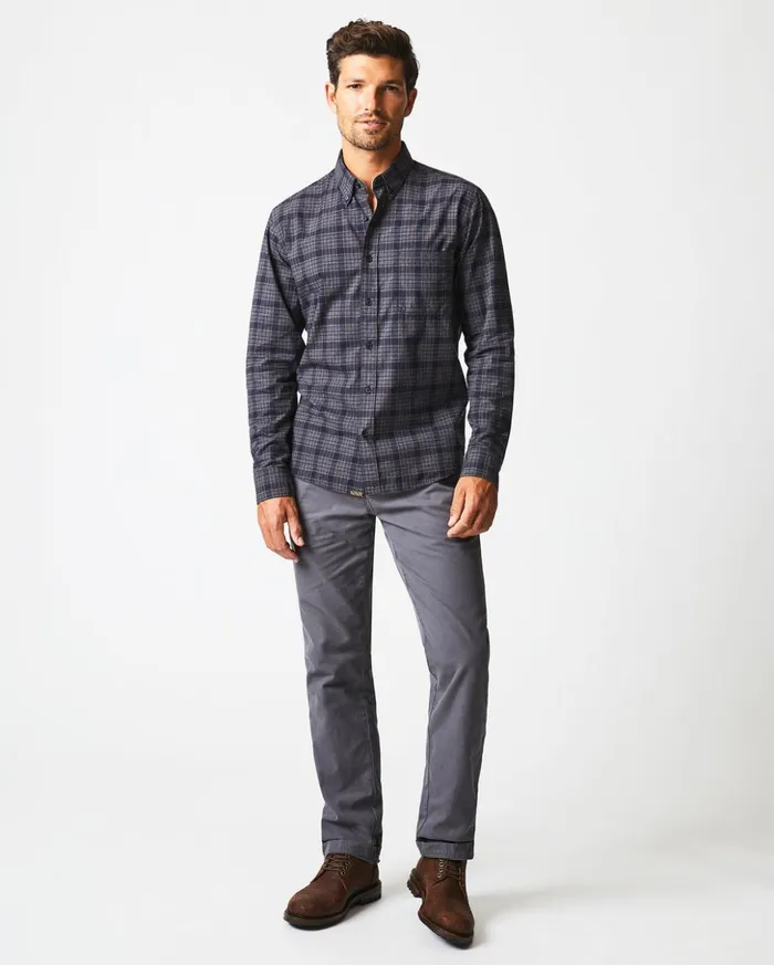Shirting Men Billy Reid Plaid Tuscumbia Shirt Bd Brownblack