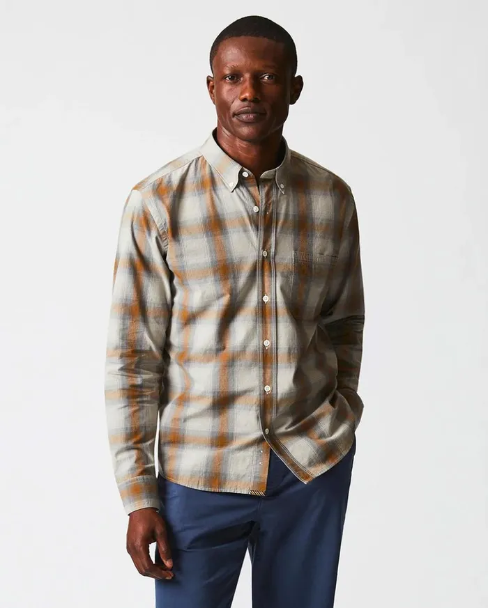 Shirting Men Billy Reid Shadow Plaid Tuscumbia Shirt Bd Greymulti