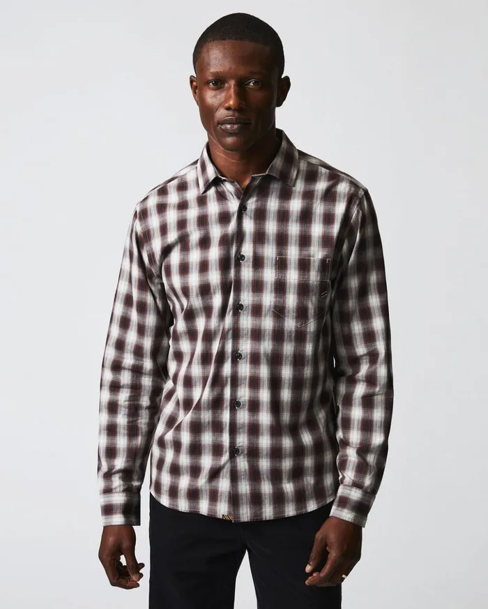 Shirting Men Billy Reid Shadow Plaid Tuscumbia Shirt Naturalmulti