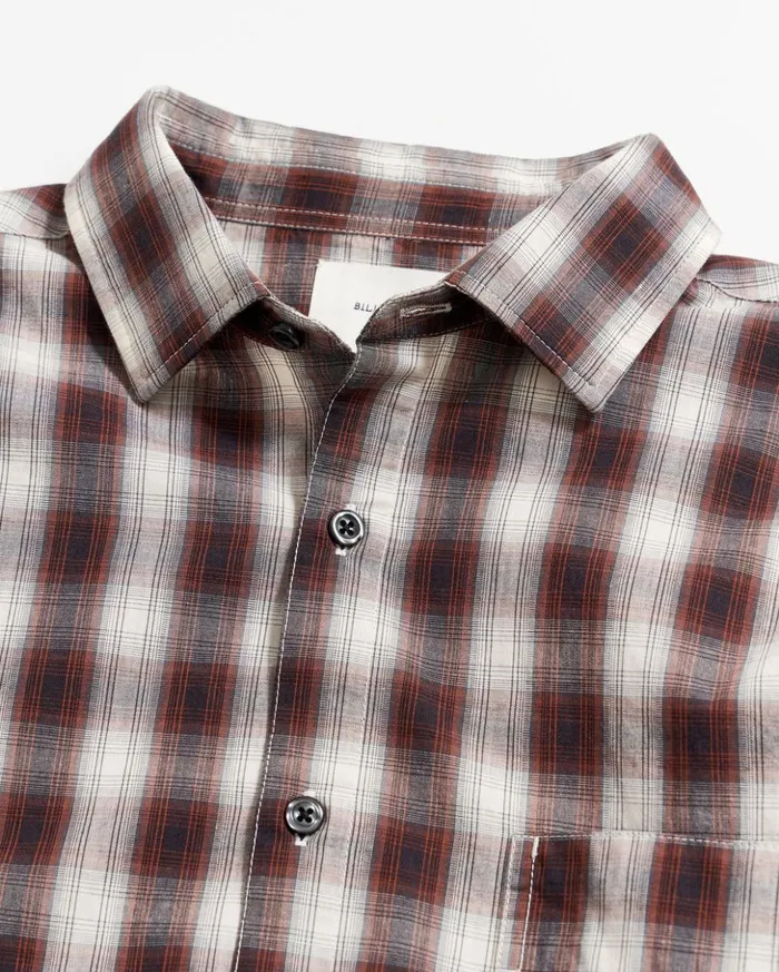 Shirting Men Billy Reid Shadow Plaid Tuscumbia Shirt Naturalmulti
