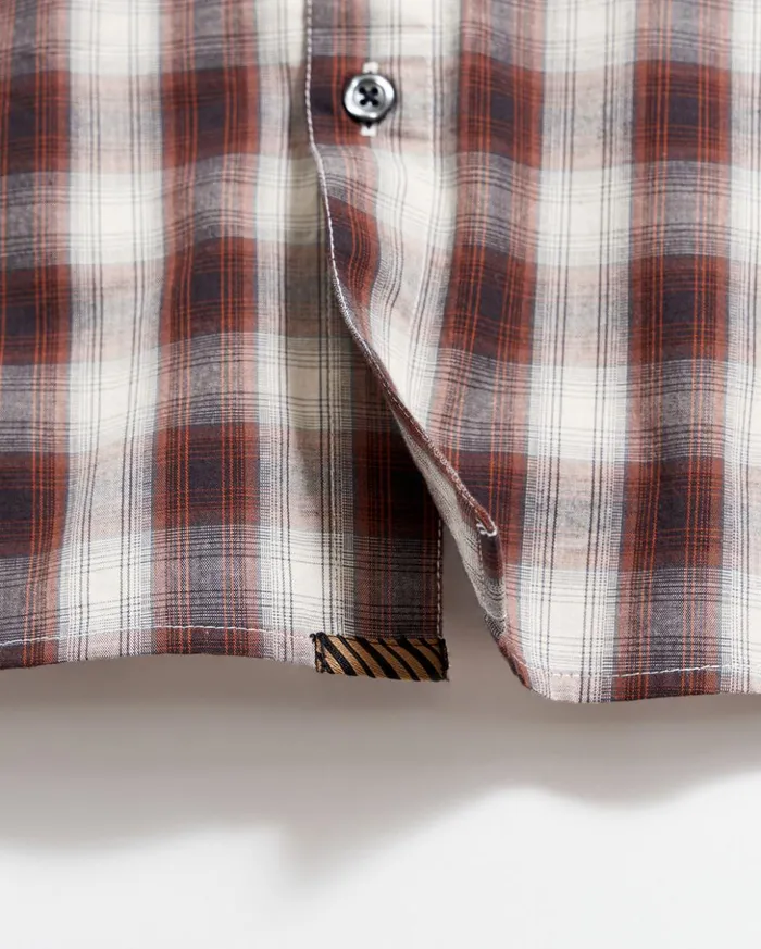 Shirting Men Billy Reid Shadow Plaid Tuscumbia Shirt Naturalmulti