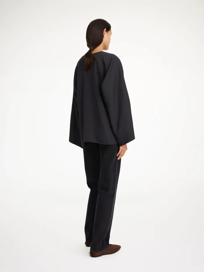 Shirts and Blouses Women By Malene Birger Calias Tunicstyle Blouse Black