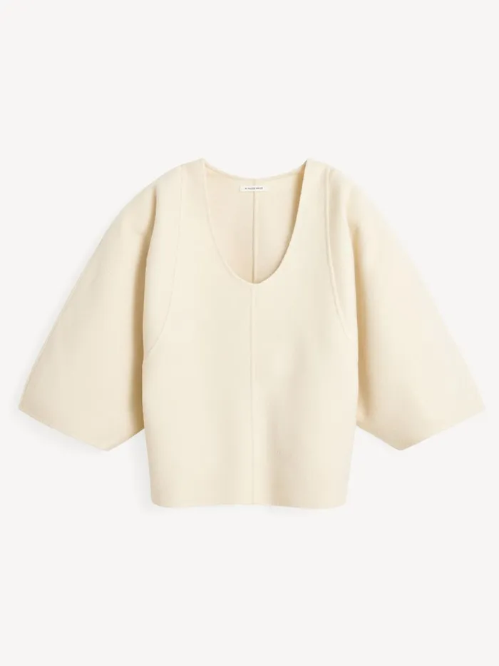 Shirts and Blouses Women By Malene Birger Calya Wool Blouse Pearl Shirts and Blouses Women By Malene Birger Calya Wool Blouse Pearl