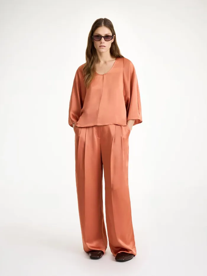 Shirts and Blouses Women By Malene Birger Calyas Blouse Dark Cherry Plum