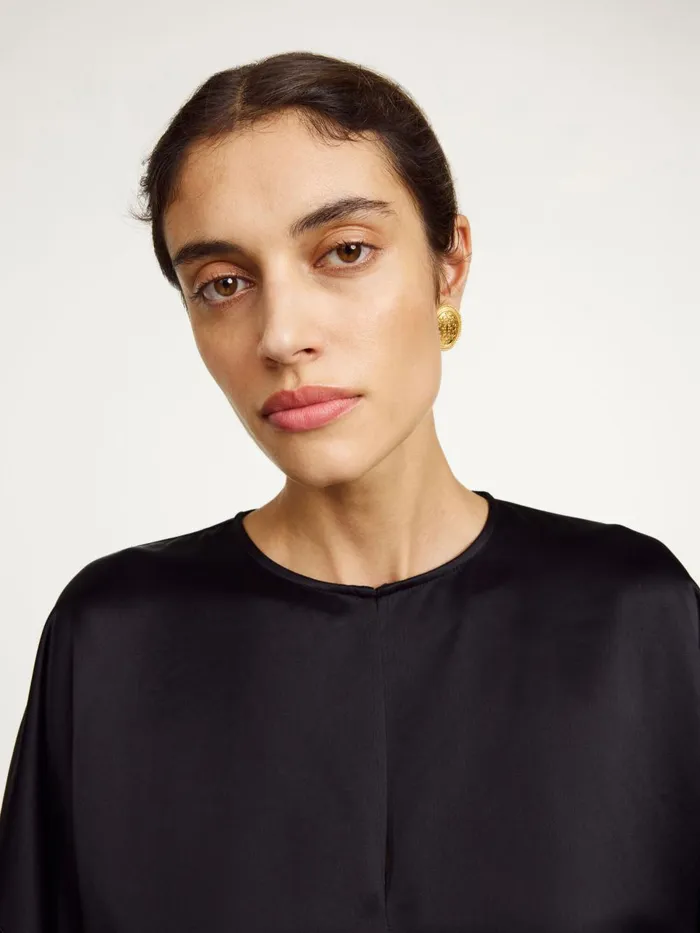 Shirts and Blouses Women By Malene Birger Cicie Blouse Black Shirts and Blouses Women By Malene Birger Cicie Blouse Black