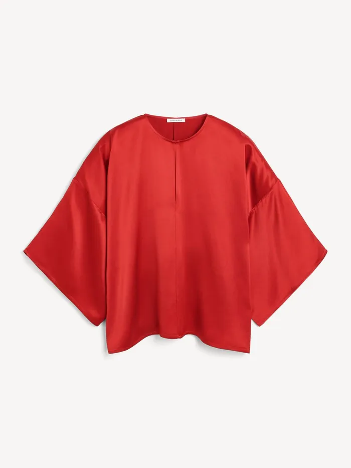 Shirts and Blouses Women By Malene Birger Cicie Blouse Dark Chilli Shirts and Blouses Women By Malene Birger Cicie Blouse Dark Chilli