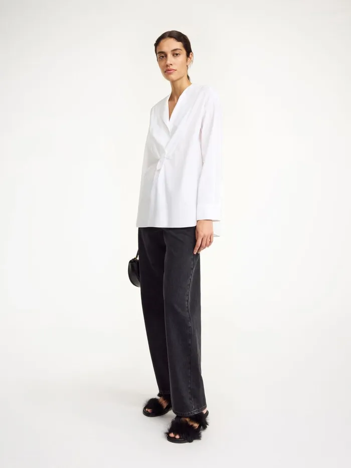Shirts and Blouses Women By Malene Birger Fayette Organic Cotton Shirt Pure White