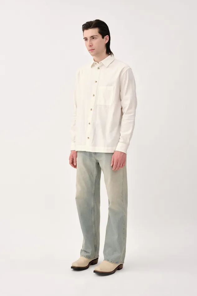 Shirts Penzo Brushed Flannel 8211 Off White 8211 Wonhundred Men