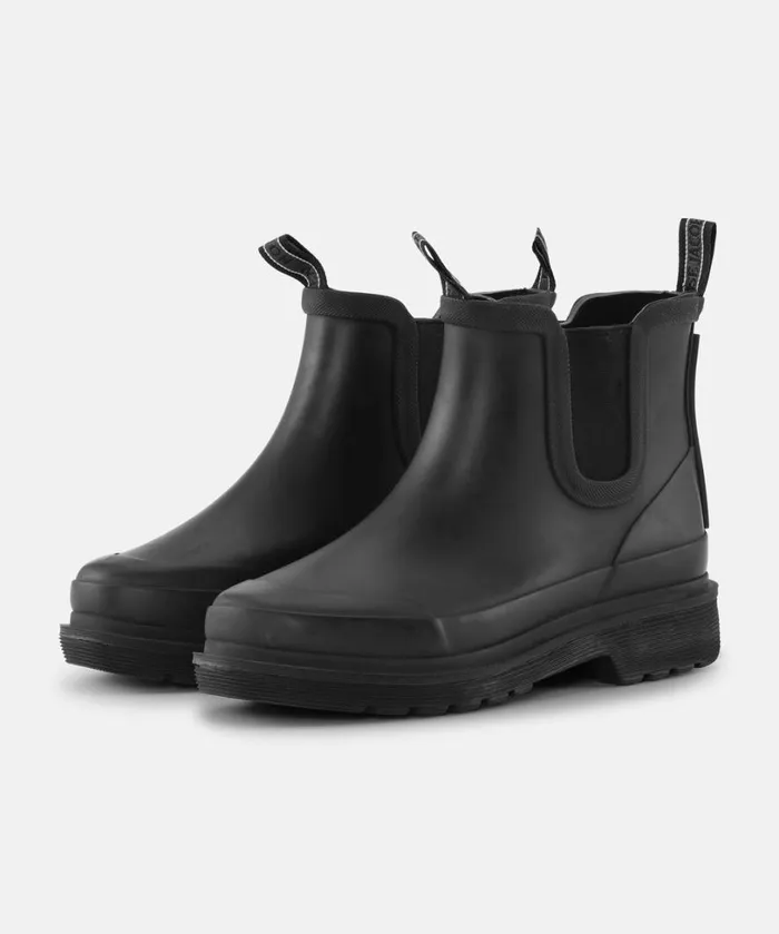 Short Rubber Boots 8211 Black Rainboots Ilse Jacobsen Rainboots Short