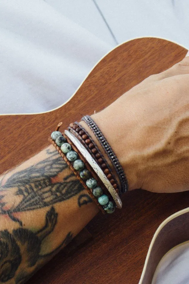Single Wrap Bracelet Matte African Turquoise Women Chan Luu Bracelets