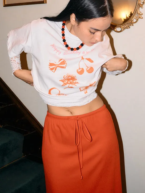 Skirts Simone Midi Skirt Cherry Lisa Says Gah Women