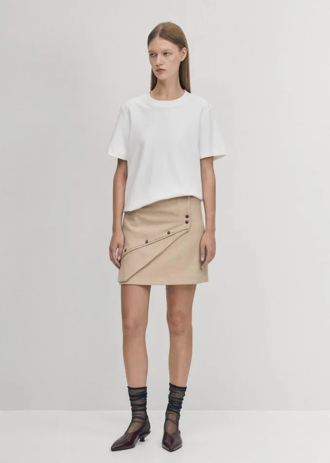 Skirts Women ALOHAS Adela Beige Skirt