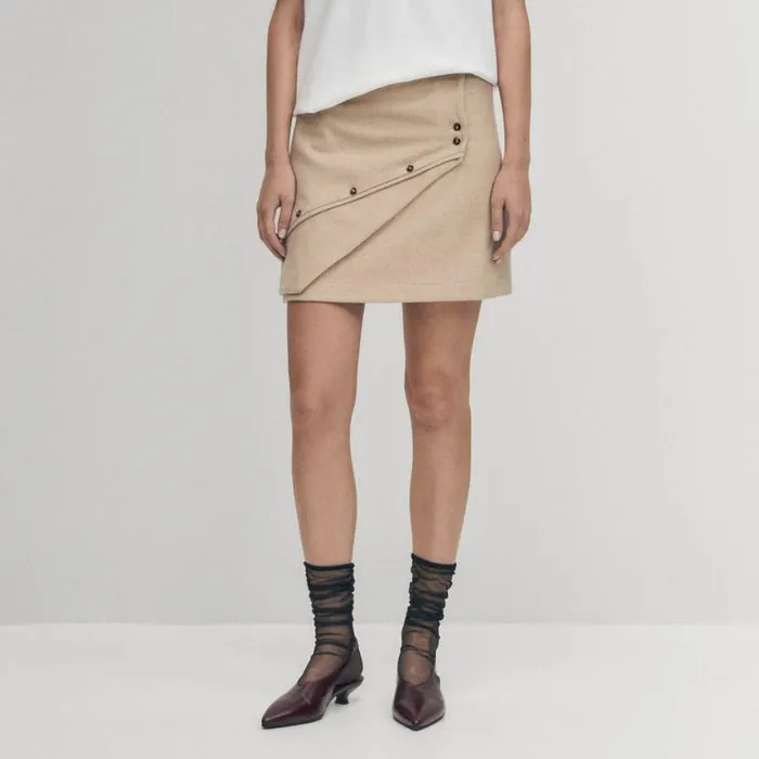 Skirts Women ALOHAS Adela Beige Skirt