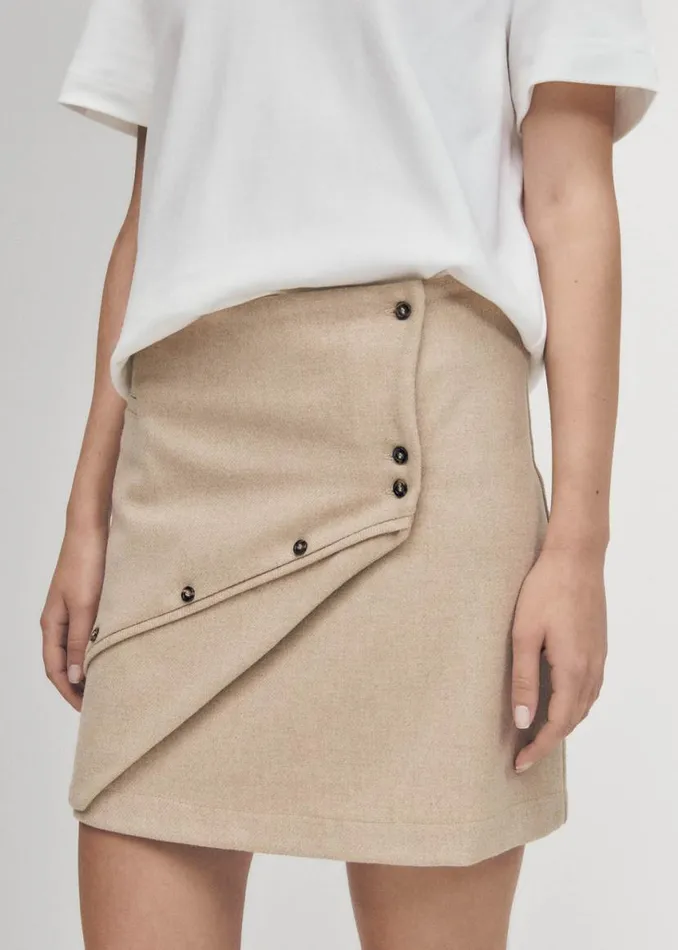 Skirts Women ALOHAS Adela Beige Skirt